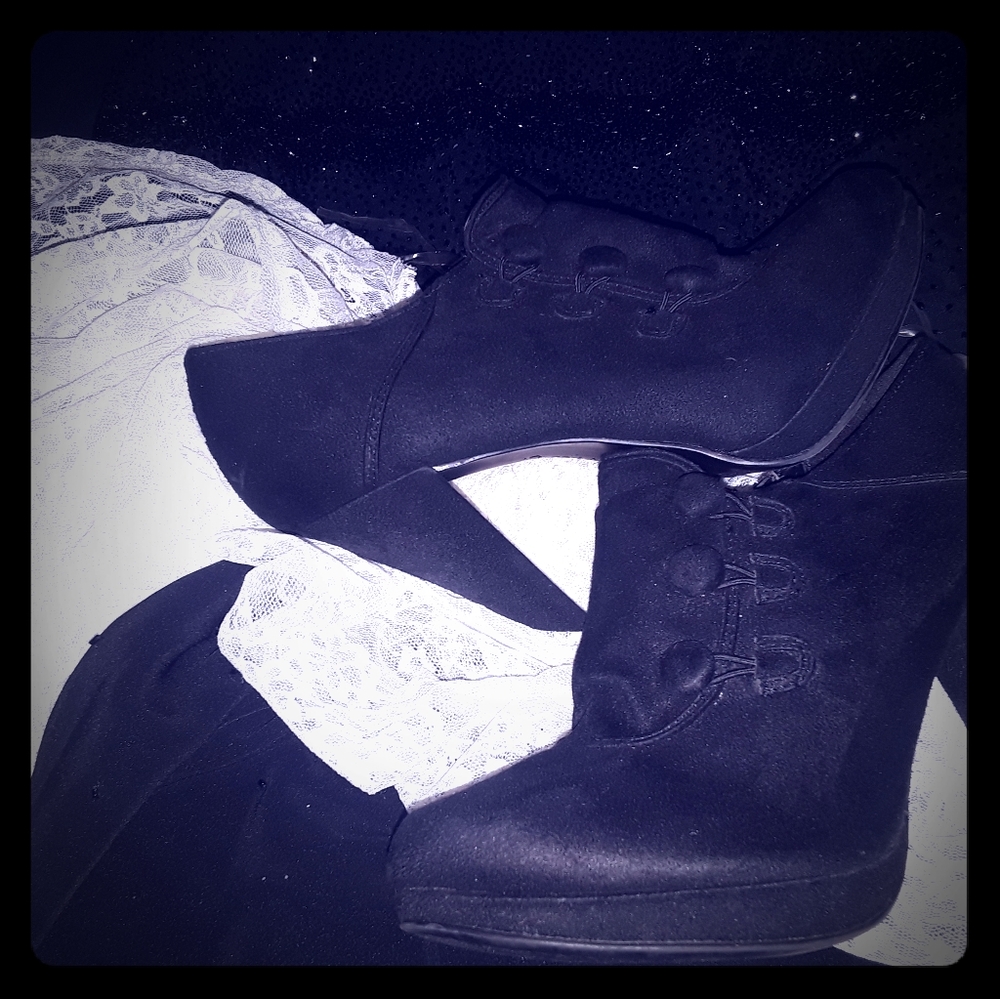 Black Suede Heels